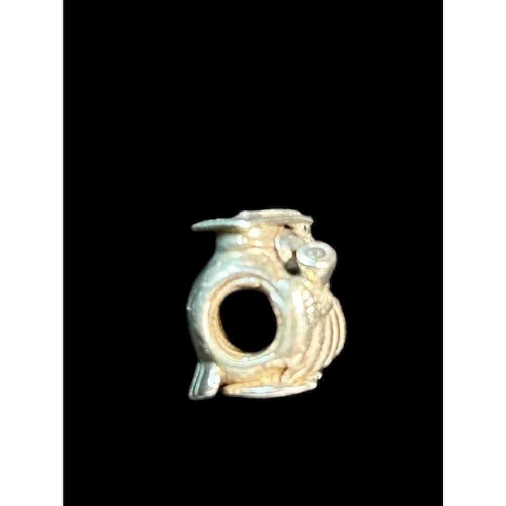 Pandora Sterling Silver Graduate Owl Charm - Picture 2 of 2